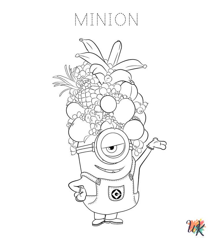 Minions coloring pages for preschoolers