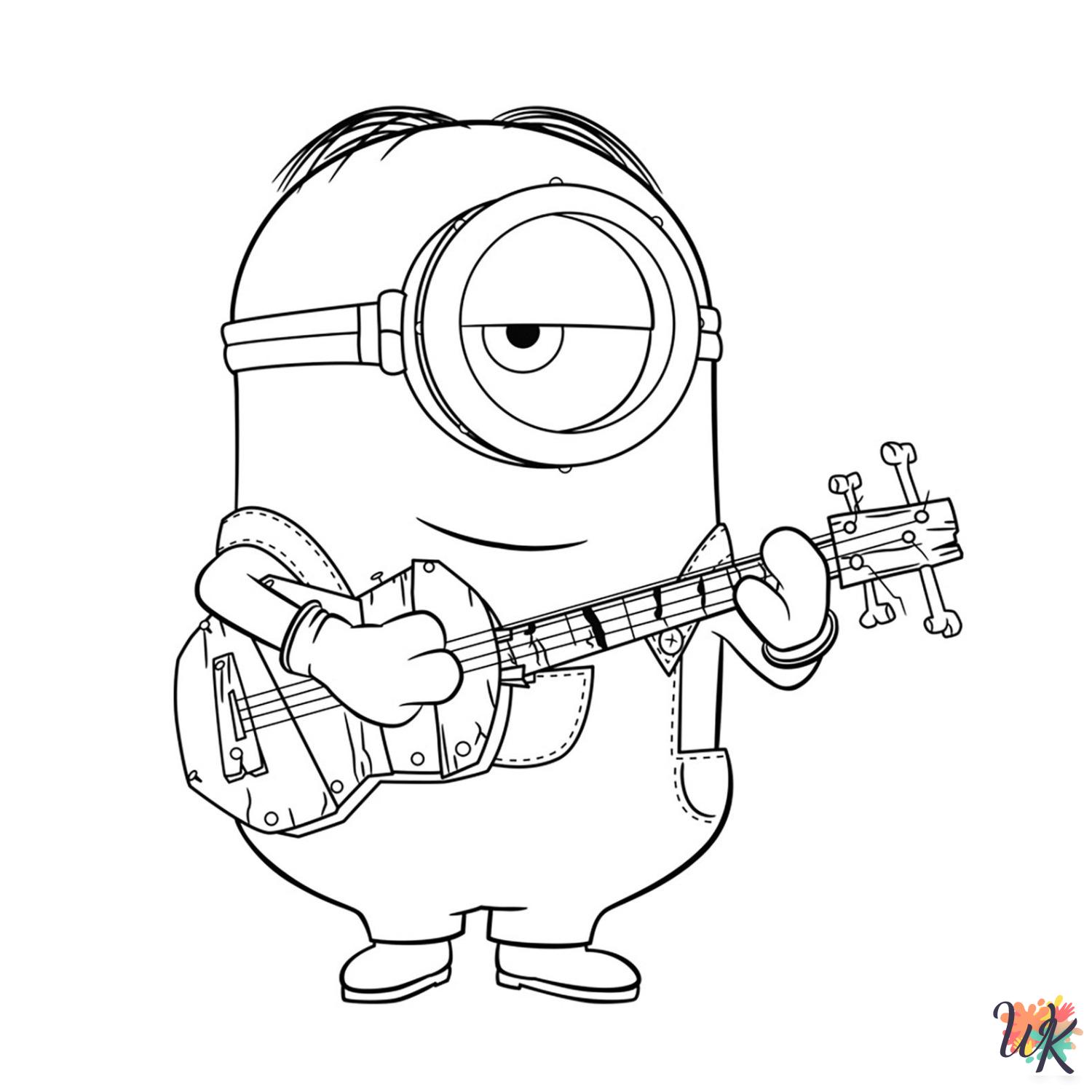 free coloring Minions pages