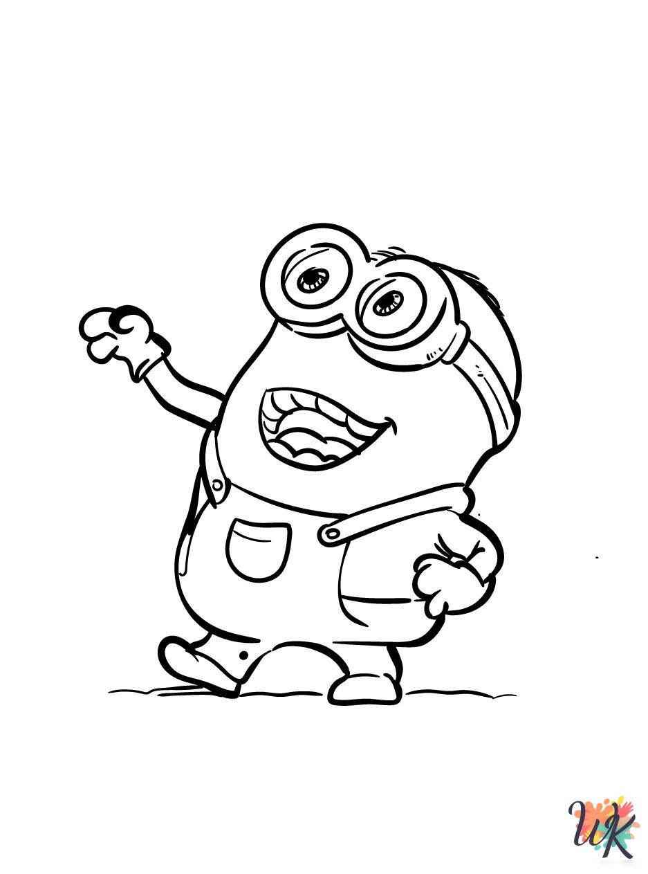 Minions coloring pages for adults pdf