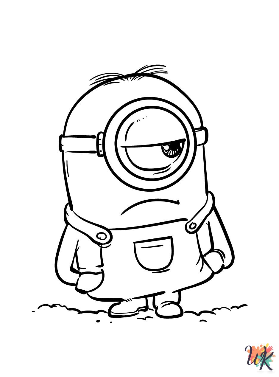 hard Minions coloring pages
