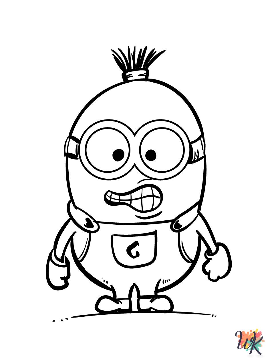 Minions coloring pages easy
