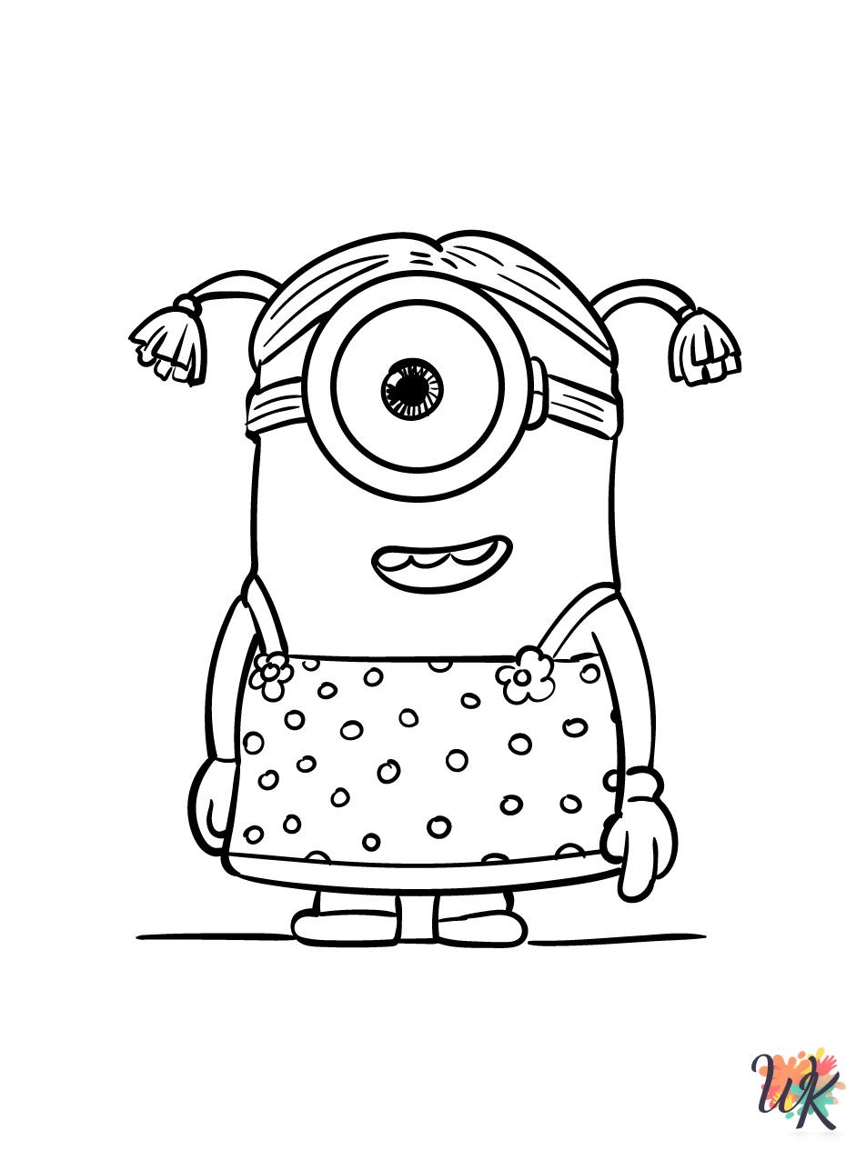 free Minions coloring pages printable