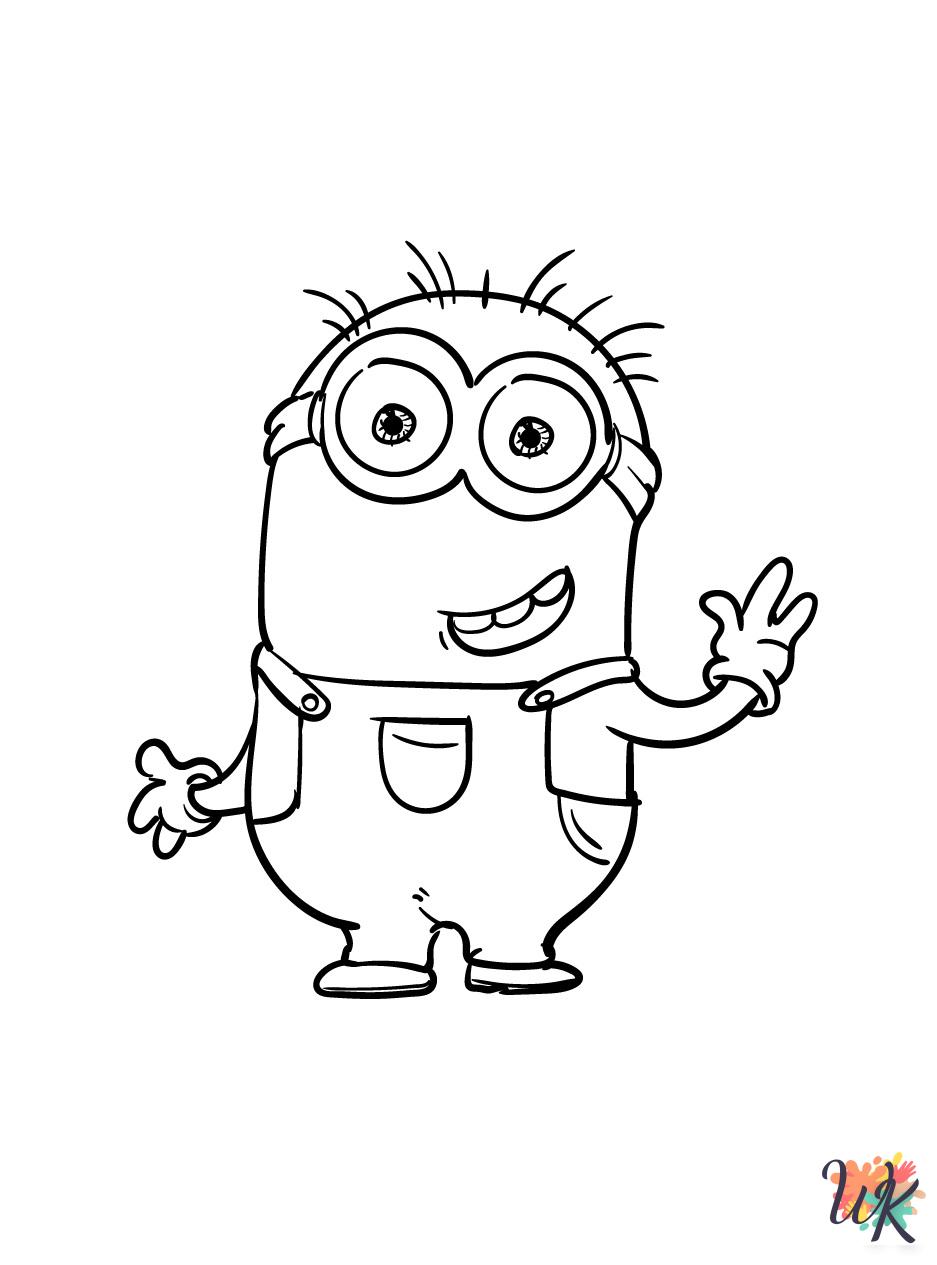 free Minions coloring pages printable 1