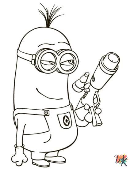 Minions printable coloring pages