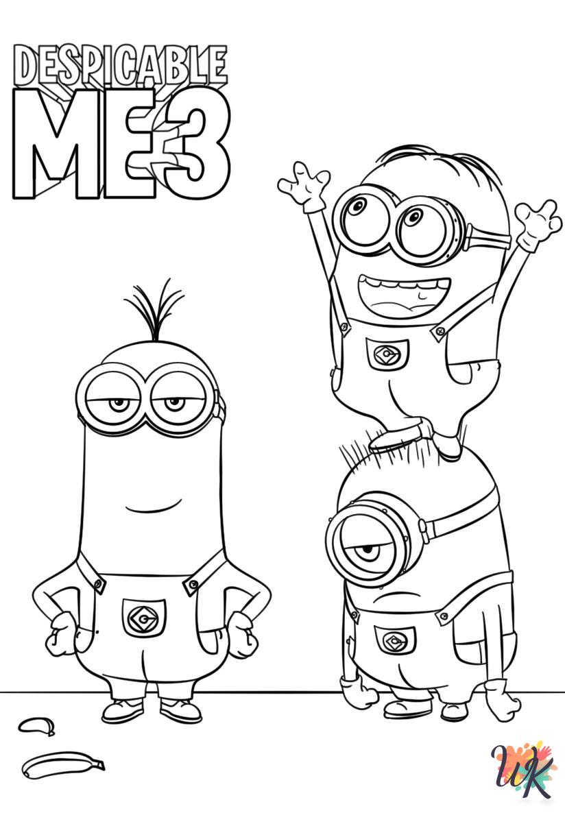 vintage Minions coloring pages