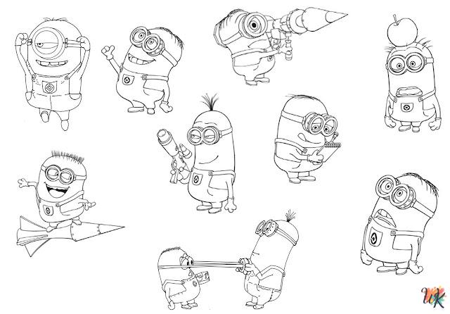 free Minions coloring pages for kids