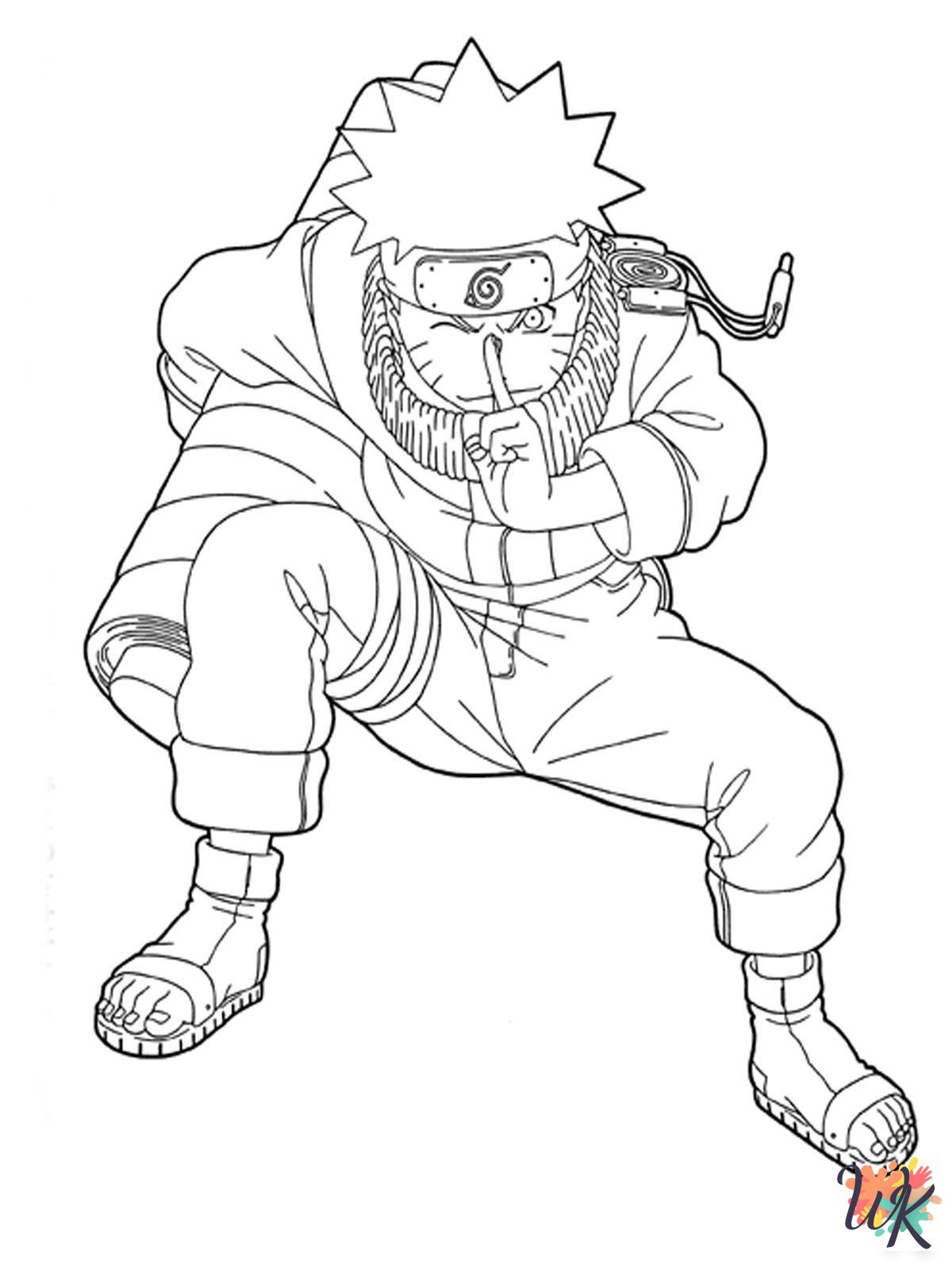 grinch cute Naruto coloring pages