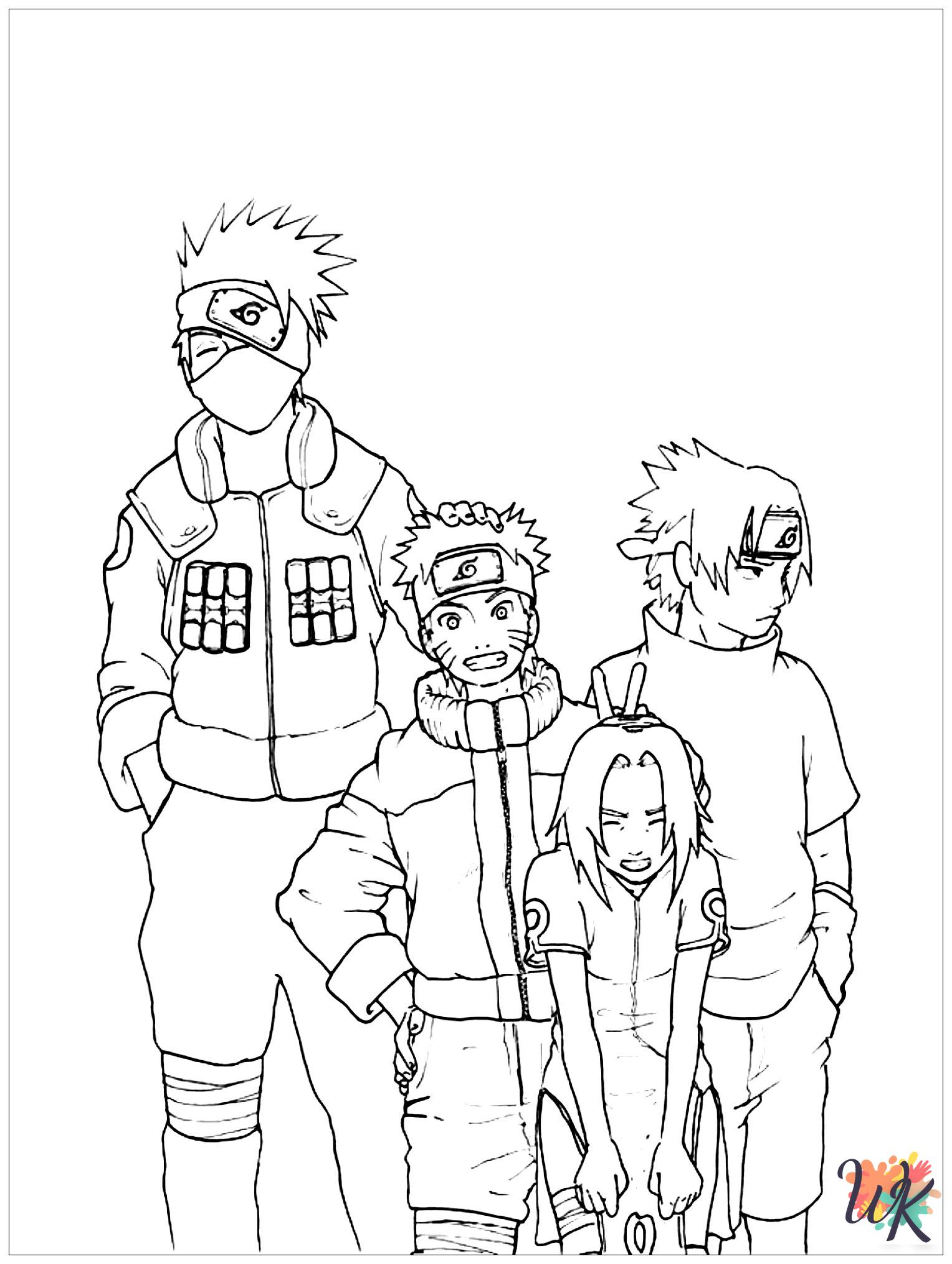 free coloring pages Naruto