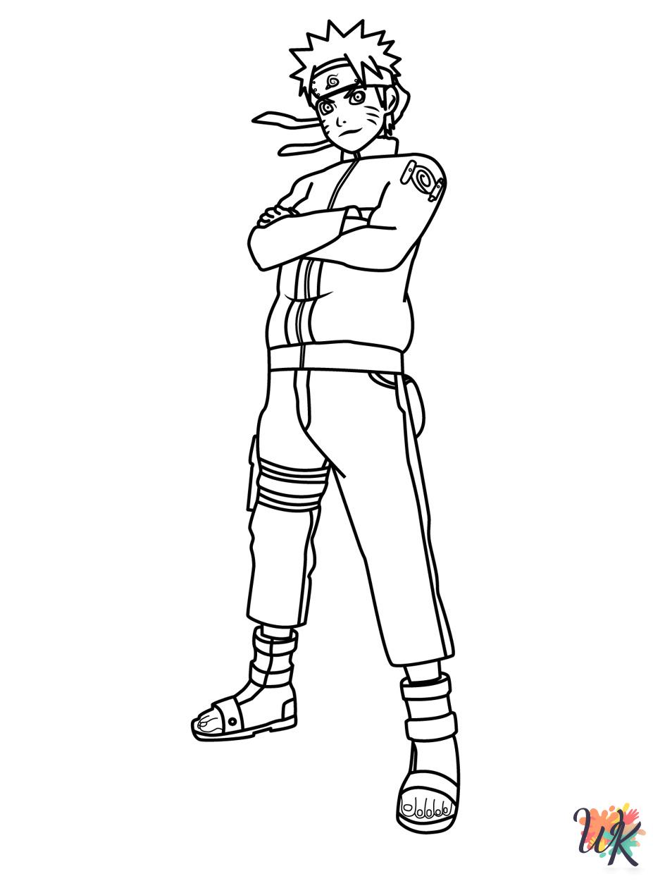 free adult Naruto coloring pages