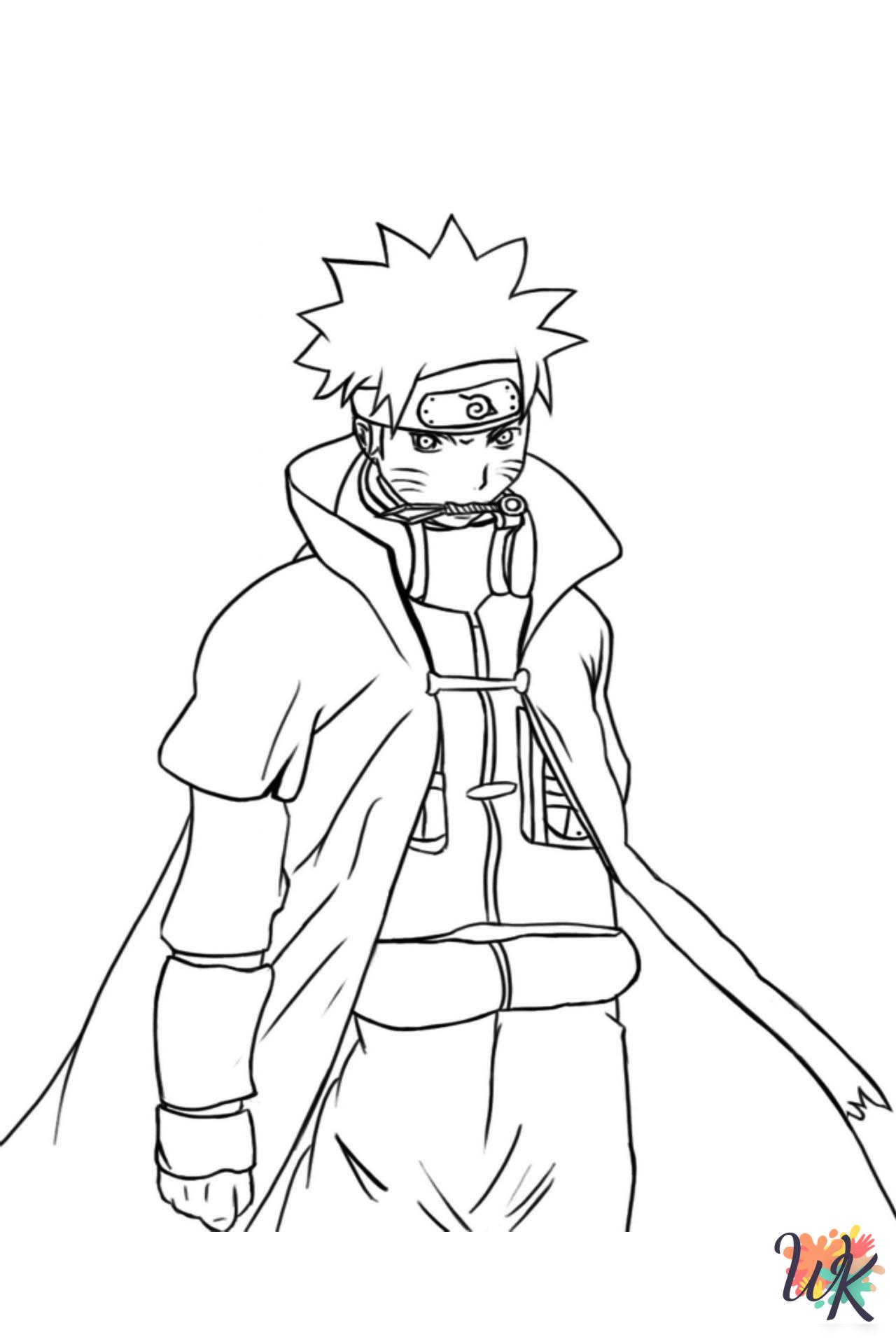 easy Naruto coloring pages
