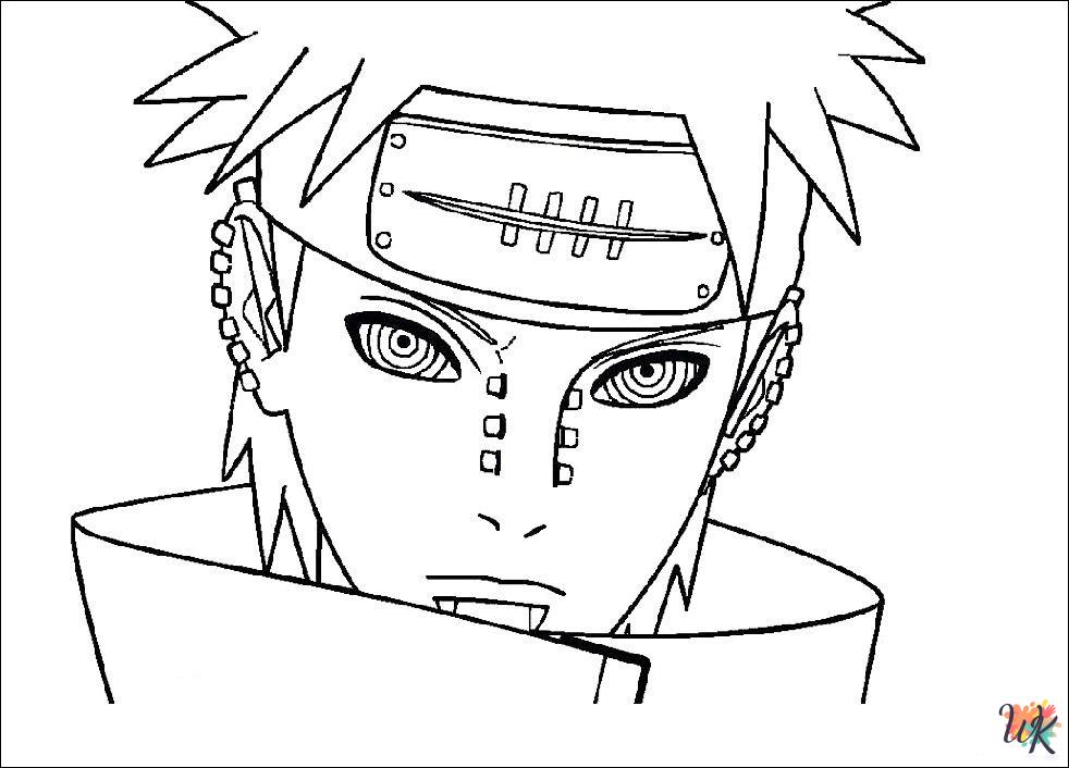 Naruto cards coloring pages