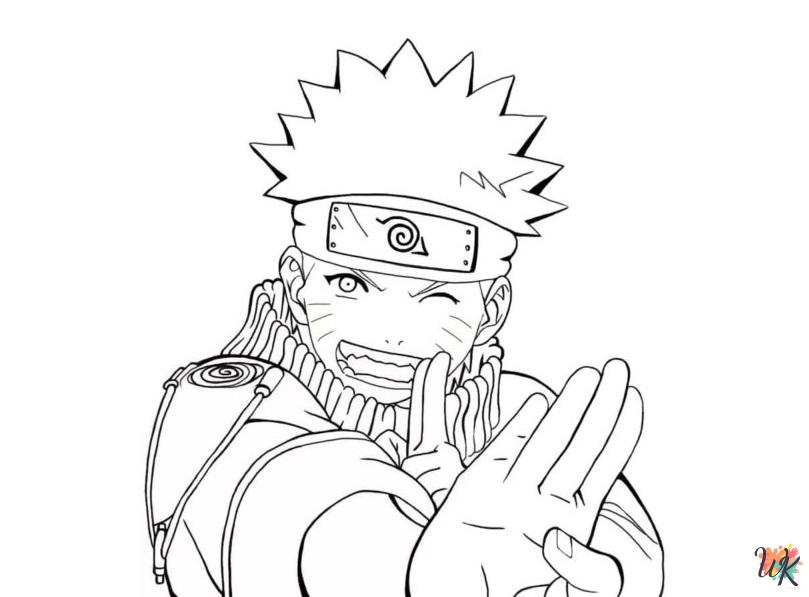 coloring pages for kids Naruto