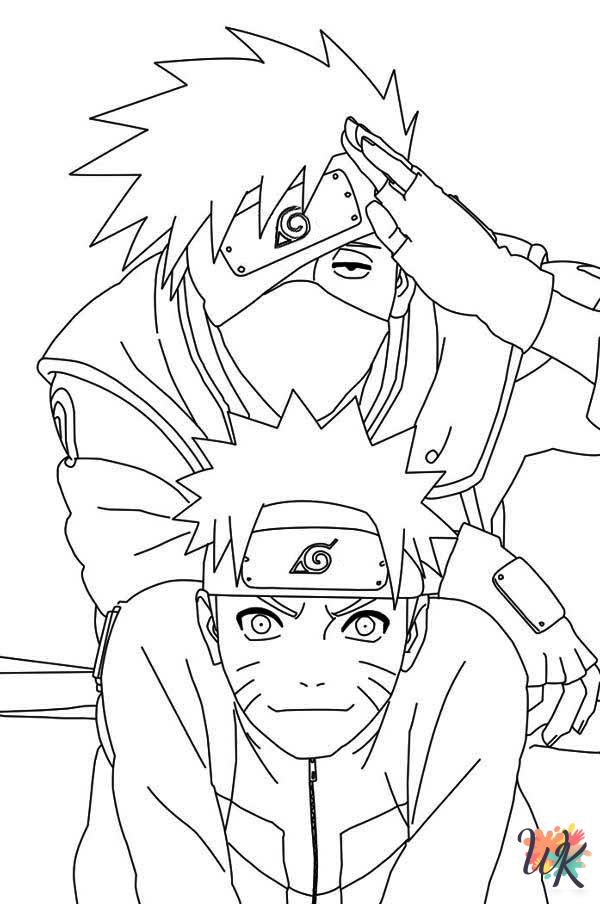 kawaii cute Naruto coloring pages