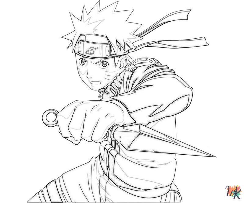 Naruto decorations coloring pages