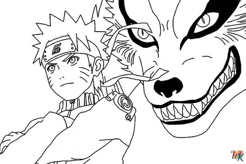 free Naruto coloring pages for adults