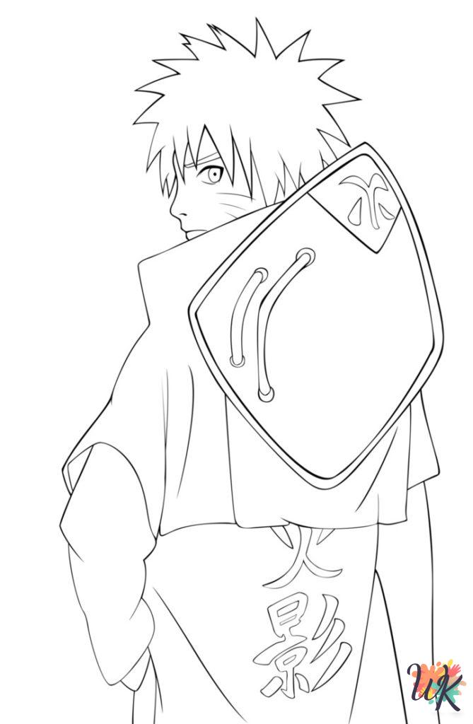Naruto coloring pages for adults easy