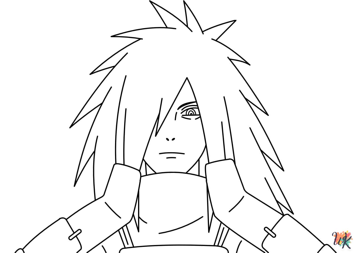 Naruto ornaments coloring pages