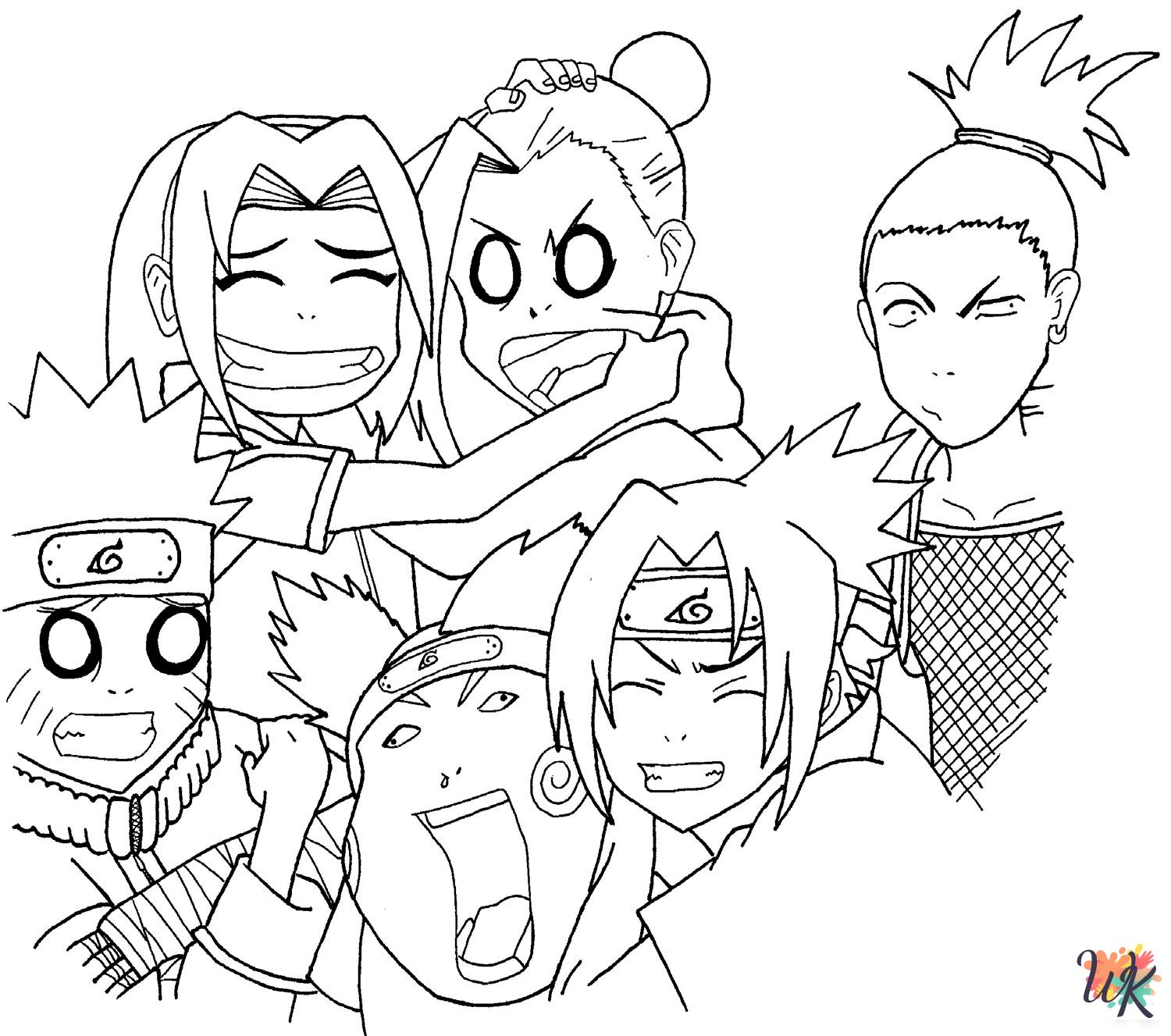 detailed Naruto coloring pages