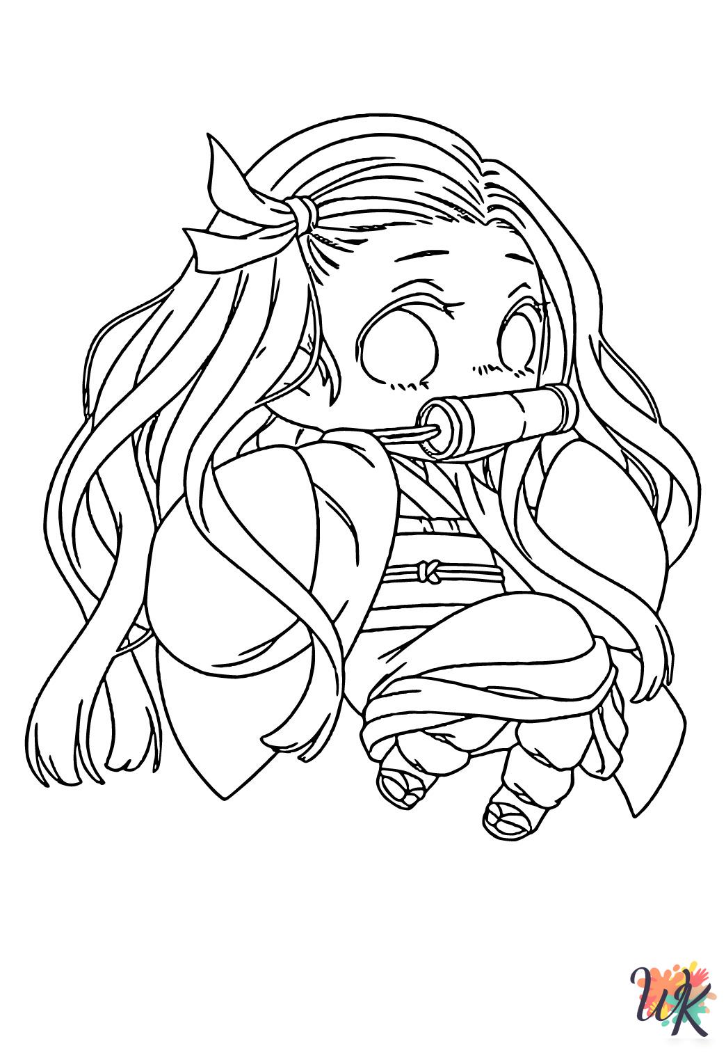 Nezuko coloring pages grinch