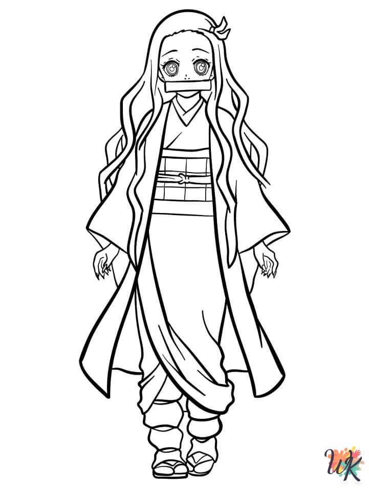 free coloring pages Nezuko