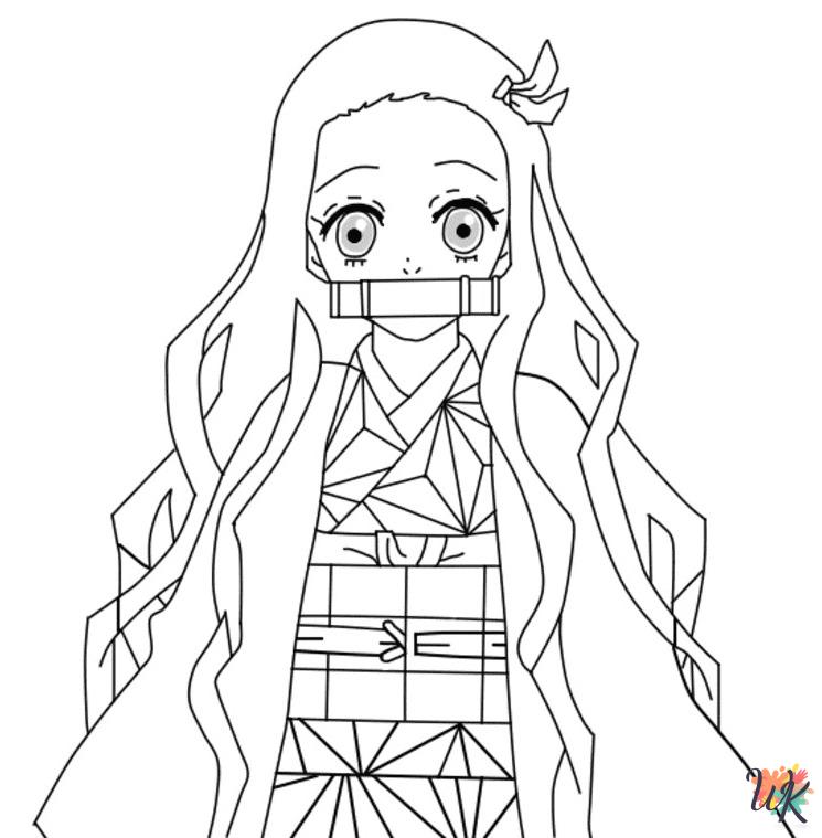 coloring pages for Nezuko