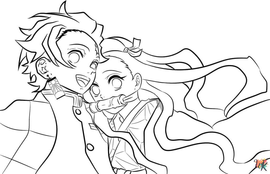 grinch Nezuko coloring pages