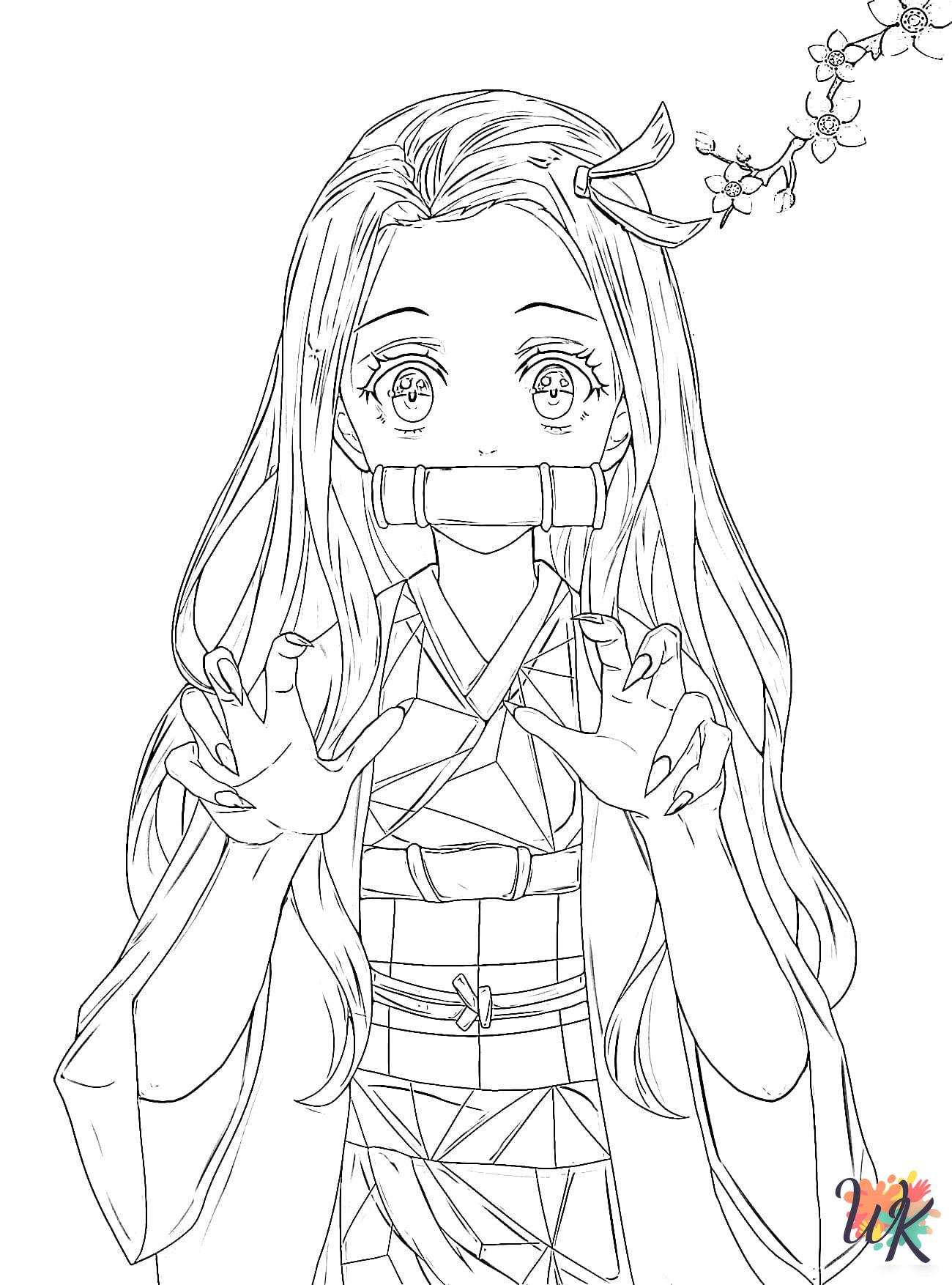 kids Nezuko coloring pages