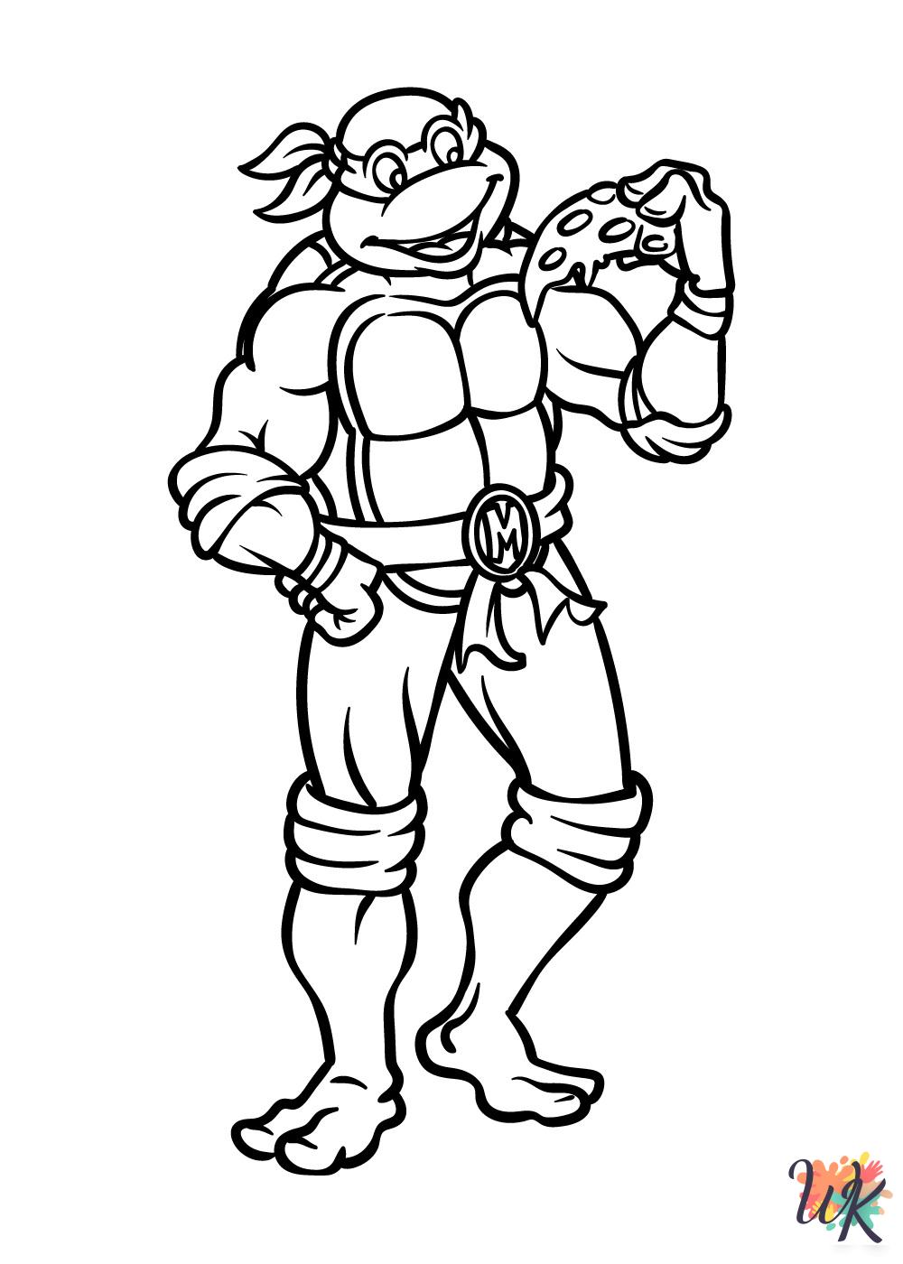 adult coloring pages Ninja Turtles