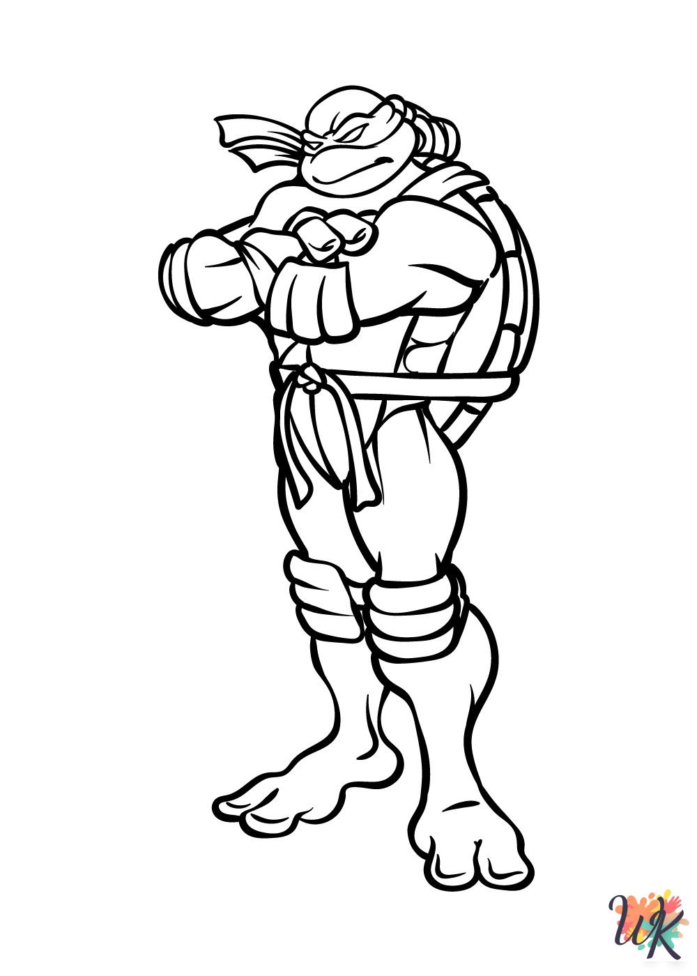 merry Ninja Turtles coloring pages