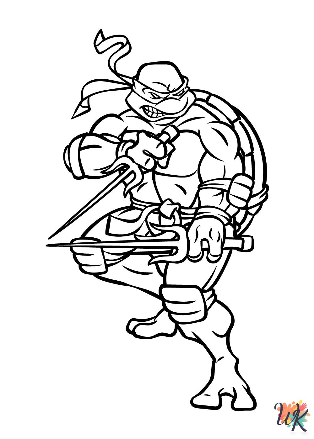 Ninja Turtles ornament coloring pages