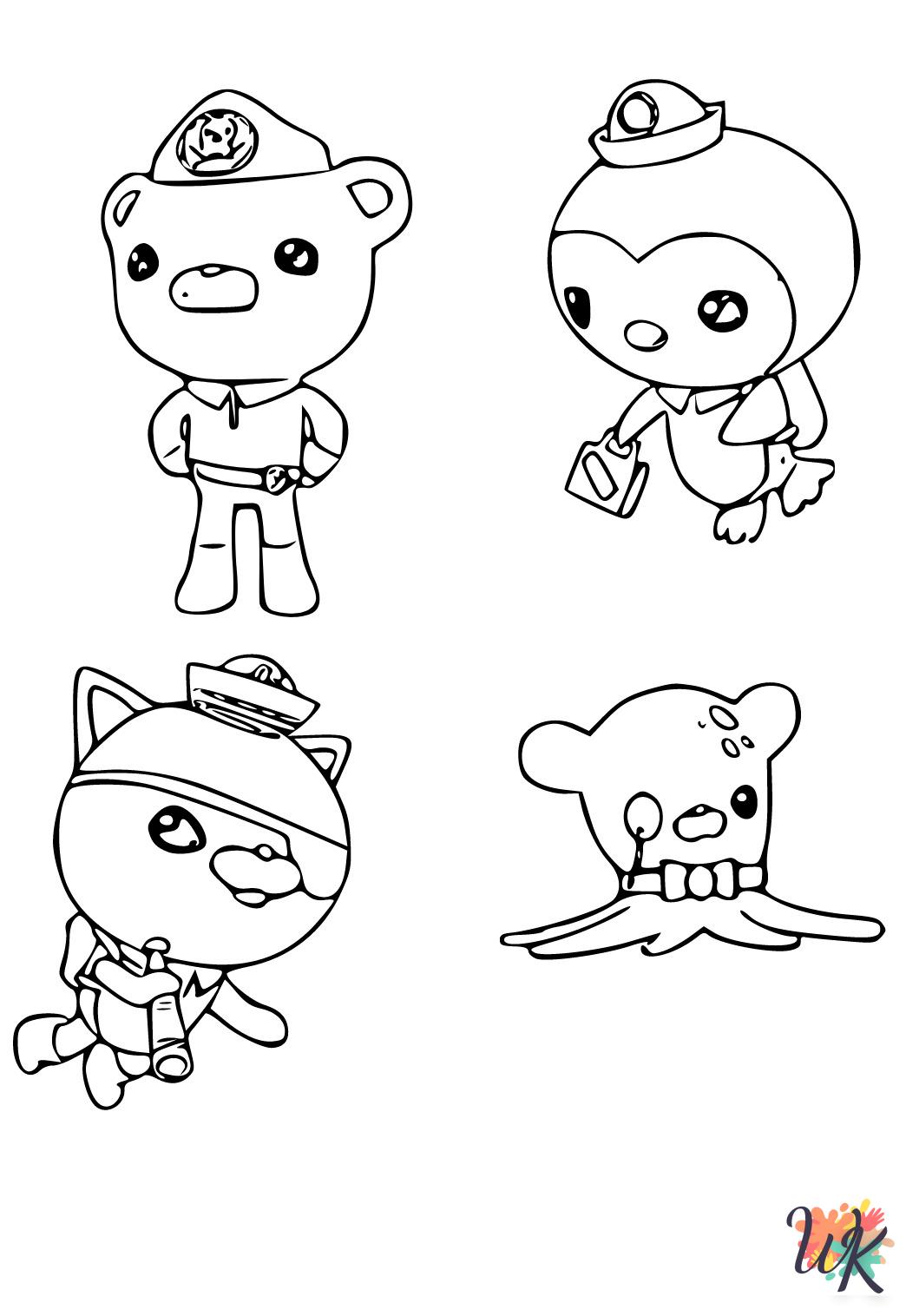 coloring pages for Octonauts