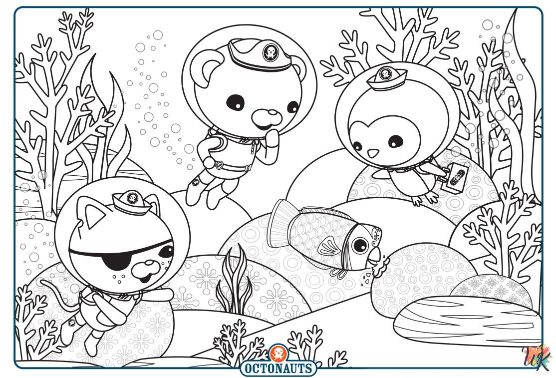 Octonauts coloring pages for adults easy