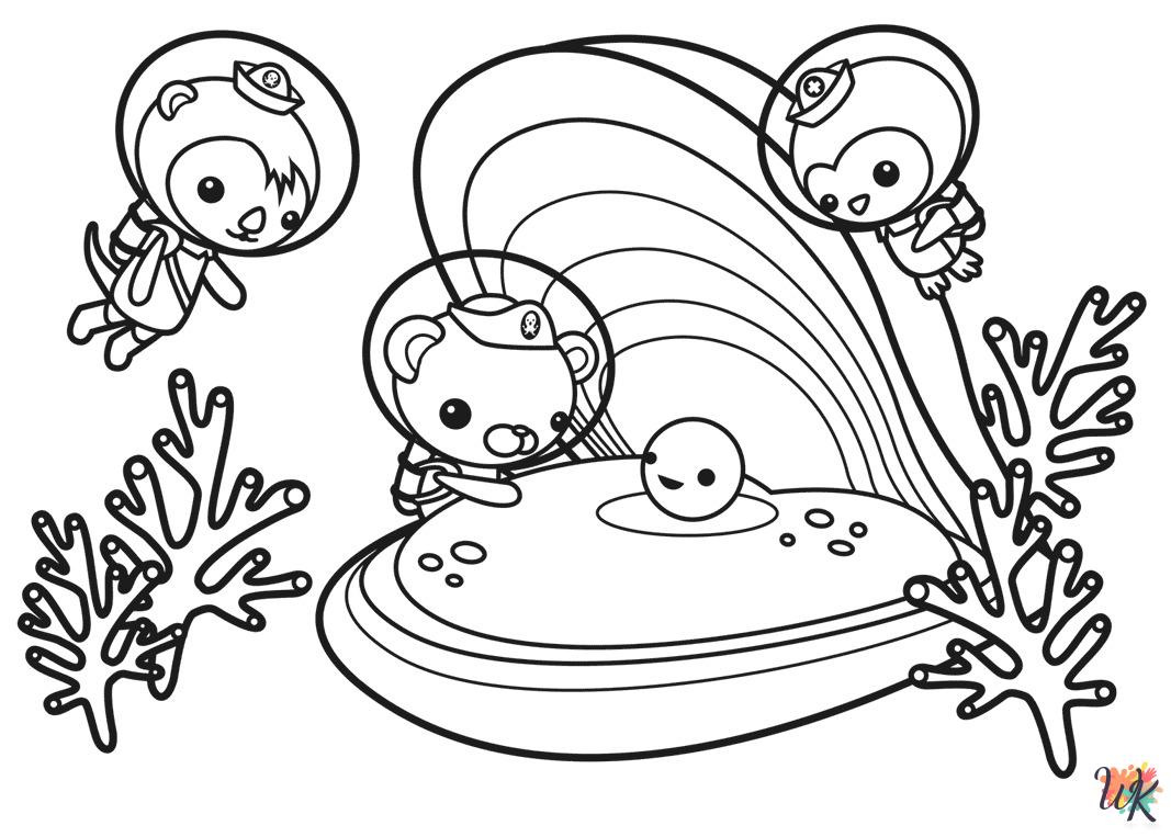 free full size printable Octonauts coloring pages for adults pdf