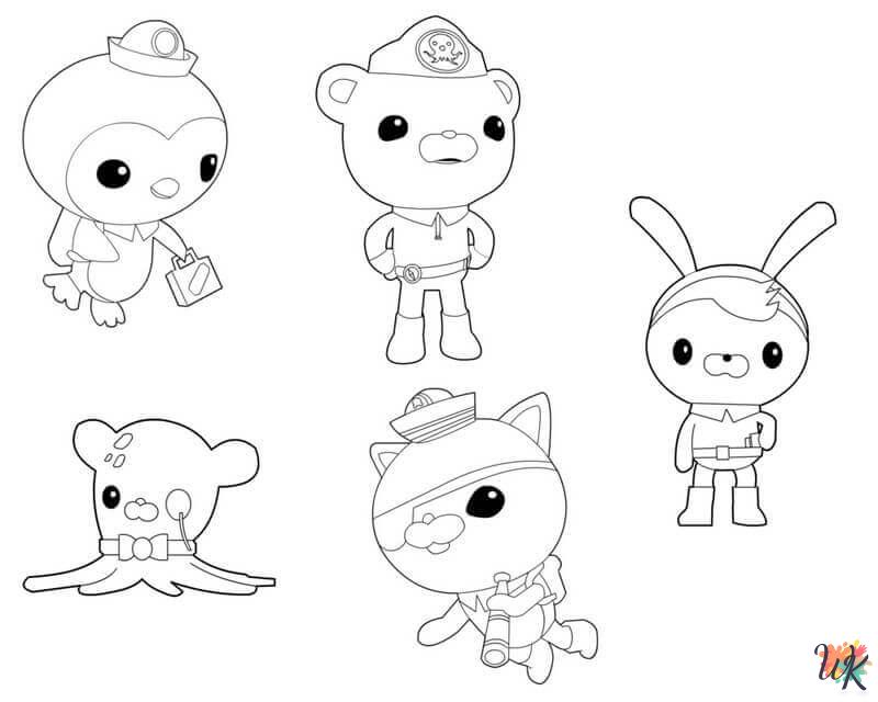 Octonauts coloring pages for adults easy