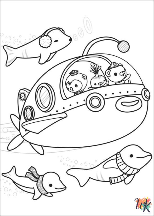 detailed Octonauts coloring pages for adults