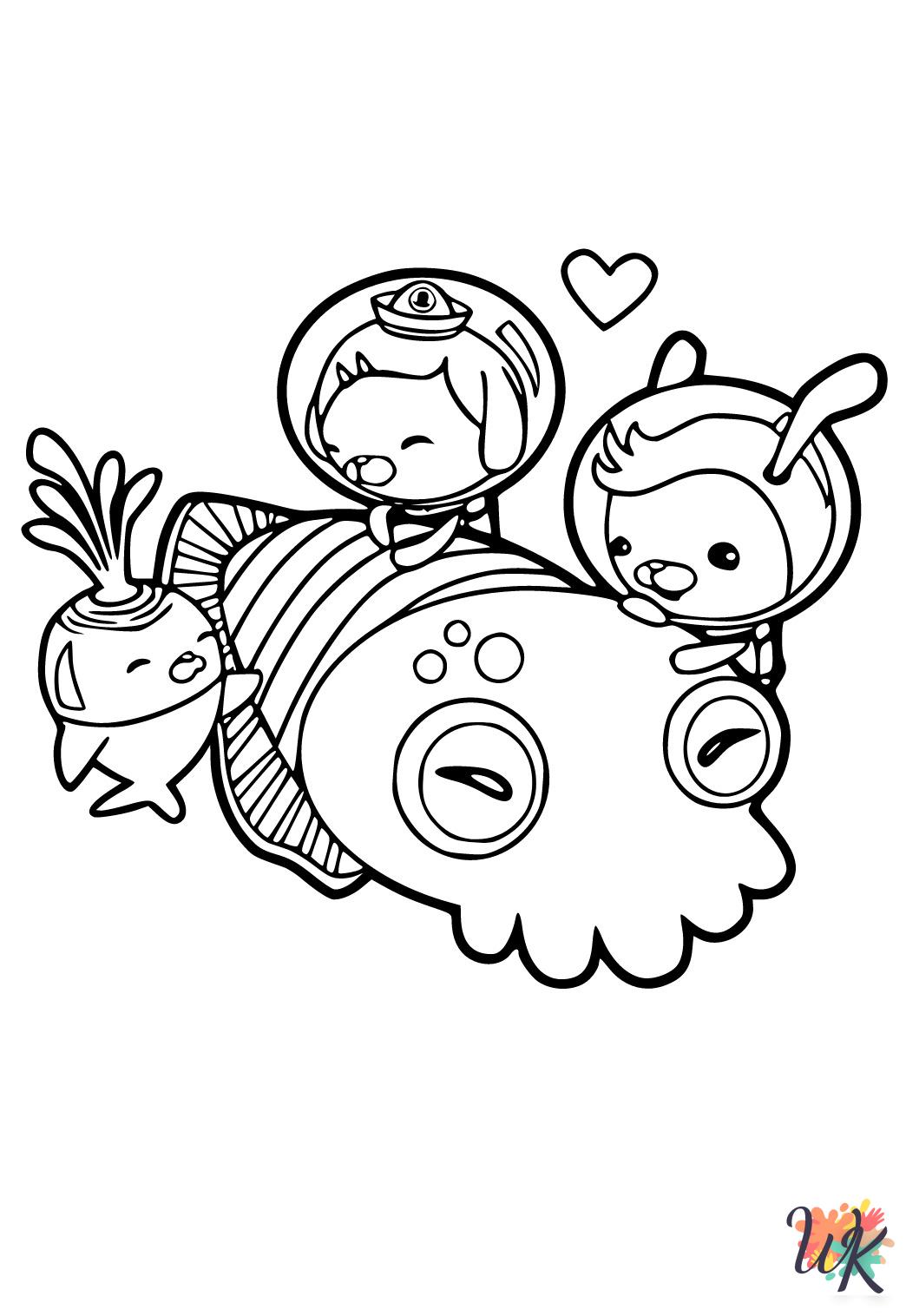 Octonauts themed coloring pages