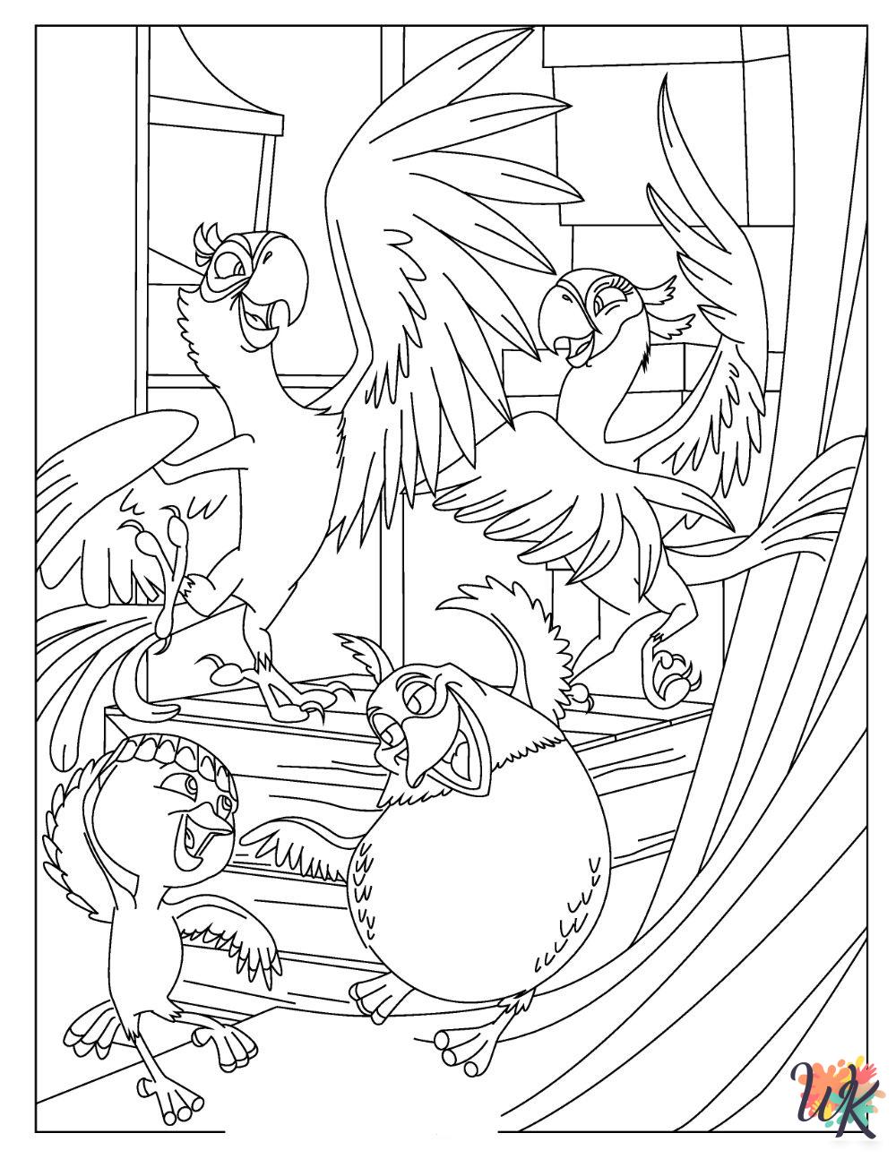 adult coloring pages Parrot