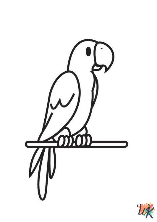 cute coloring pages Parrot