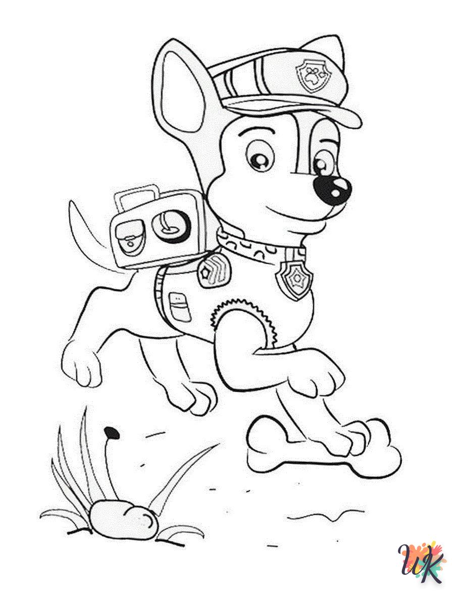 Paw Patrol decorations coloring pages