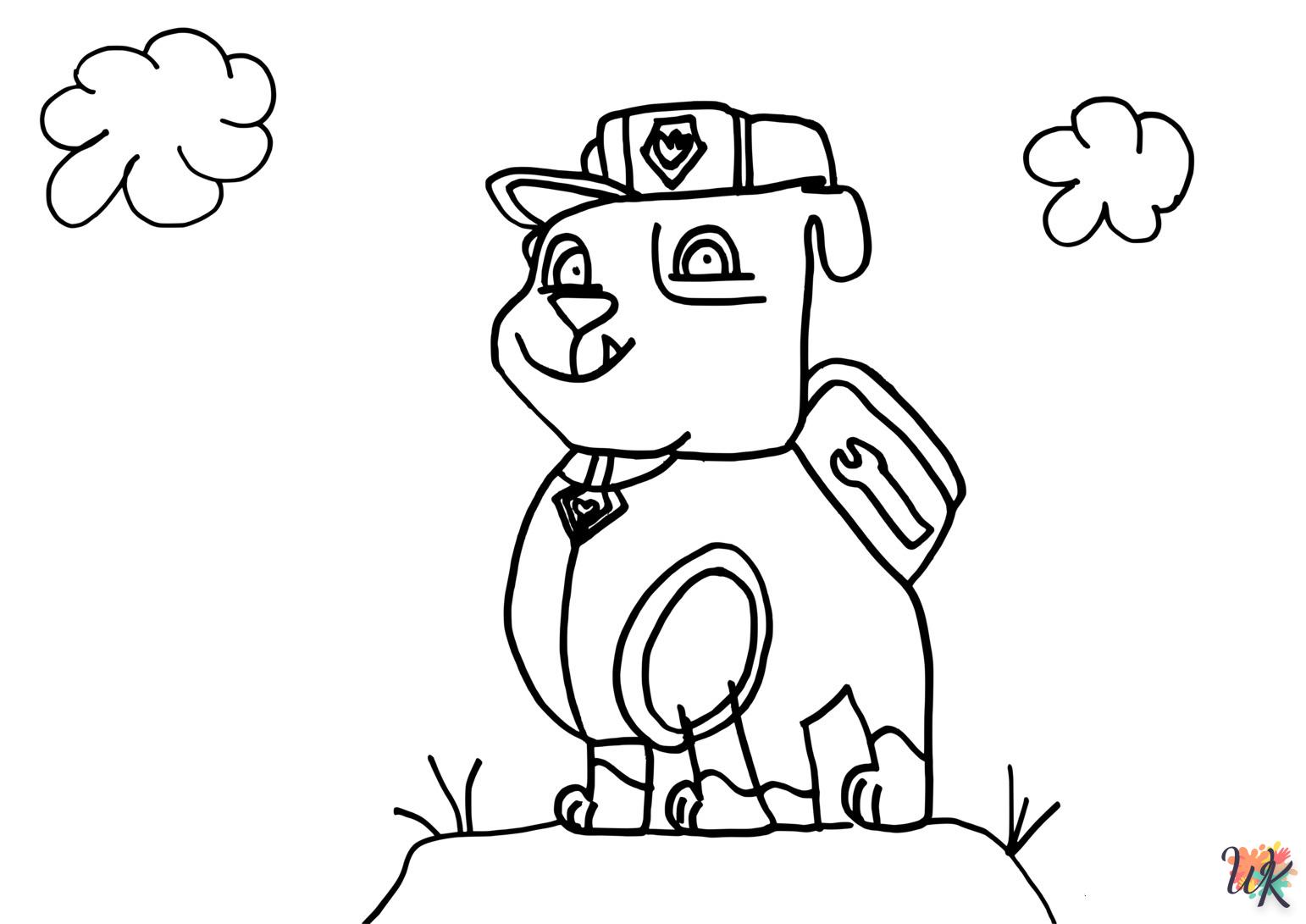 free Paw Patrol tree coloring pages