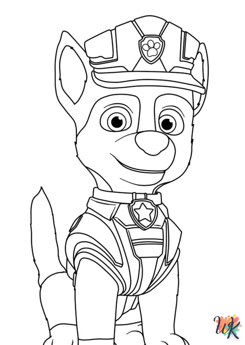 detailed Paw Patrol coloring pages for adults