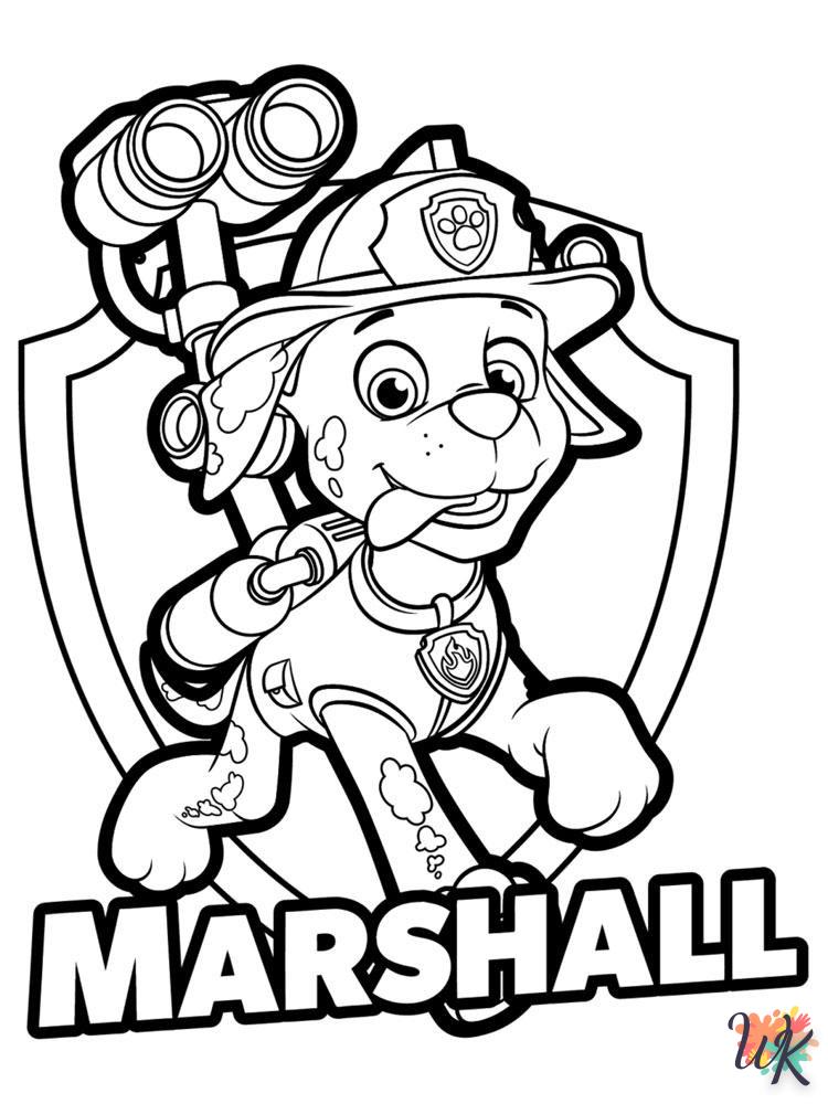 Paw Patrol ornament coloring pages