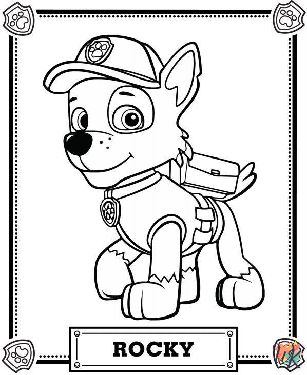 printable Paw Patrol coloring pages for adults