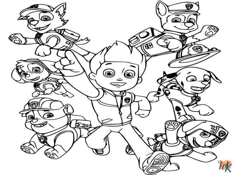 easy Paw Patrol coloring pages