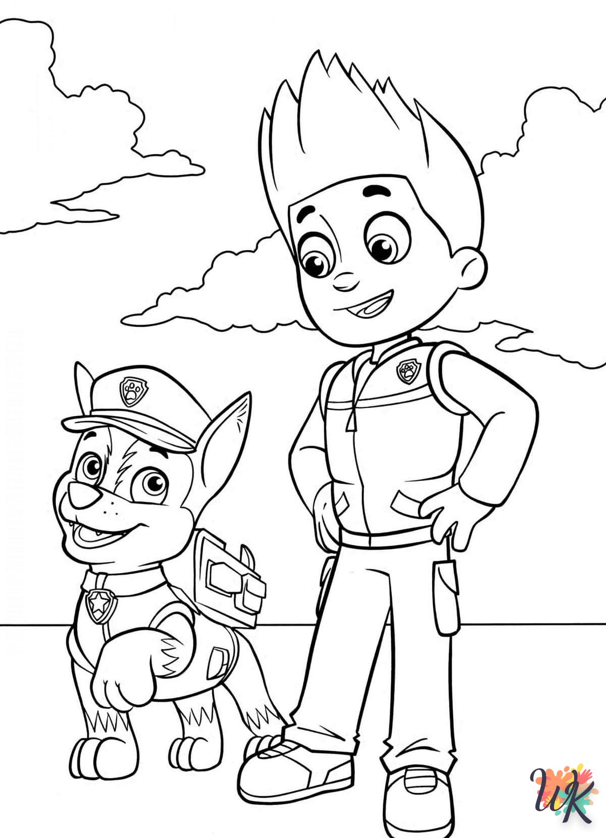 easy Paw Patrol coloring pages