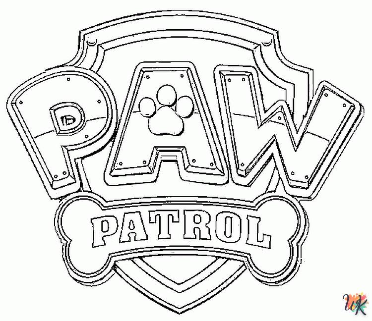 hard Paw Patrol coloring pages