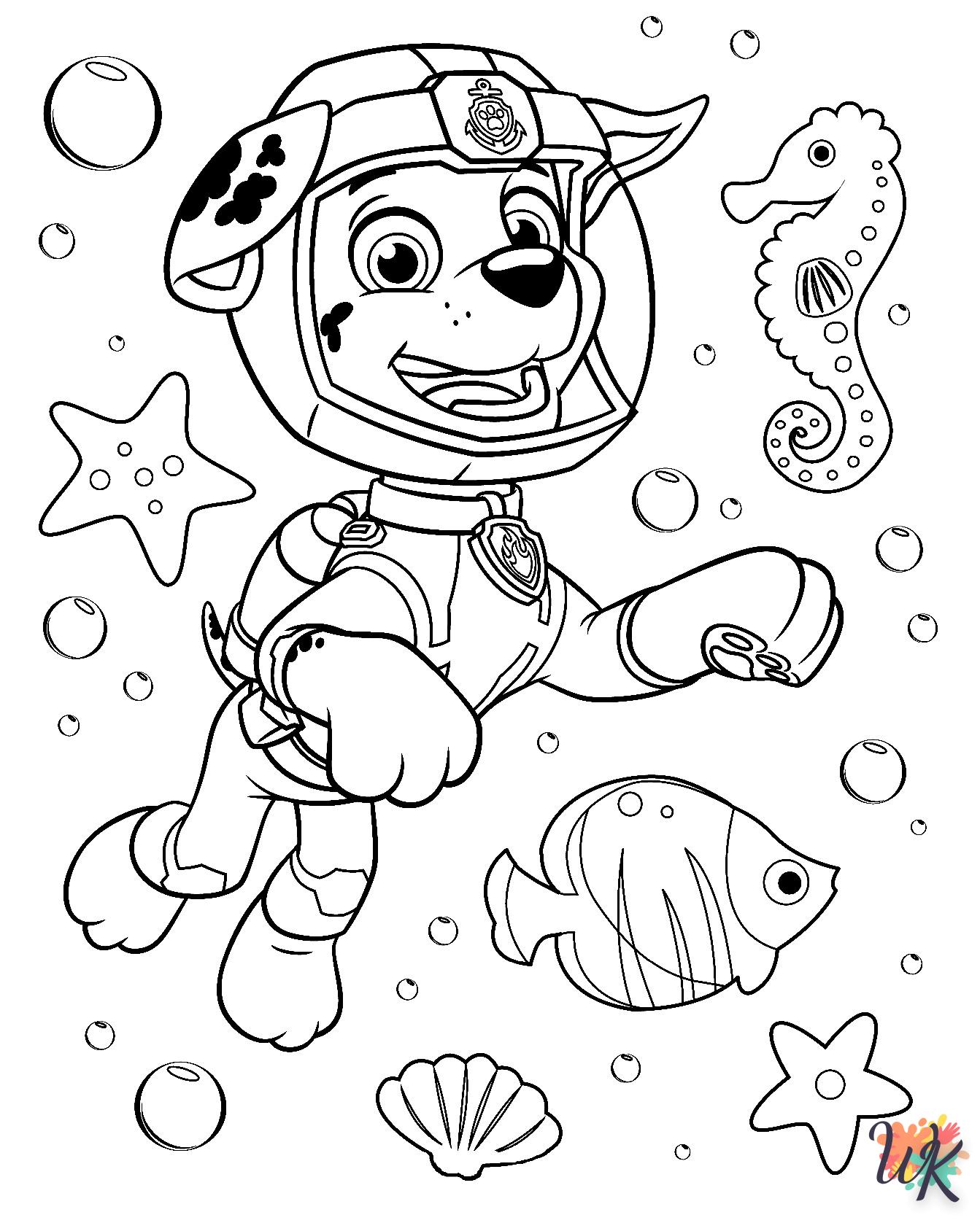 coloring pages for kids Paw Patrol