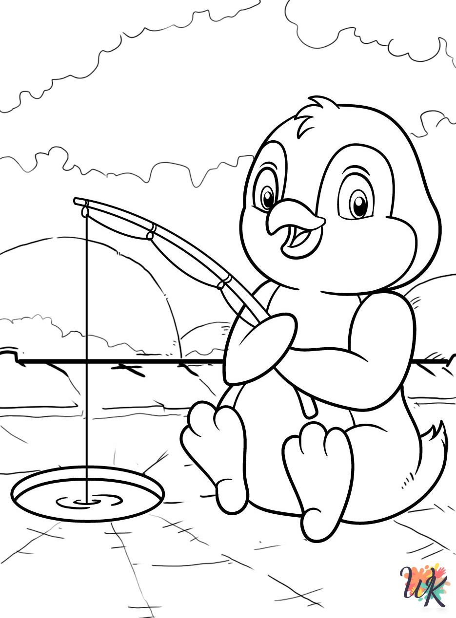 Penguin coloring pages for adults pdf