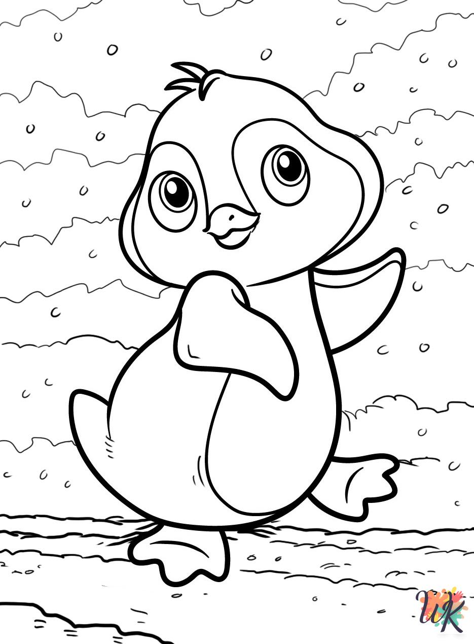 free coloring Penguin pages