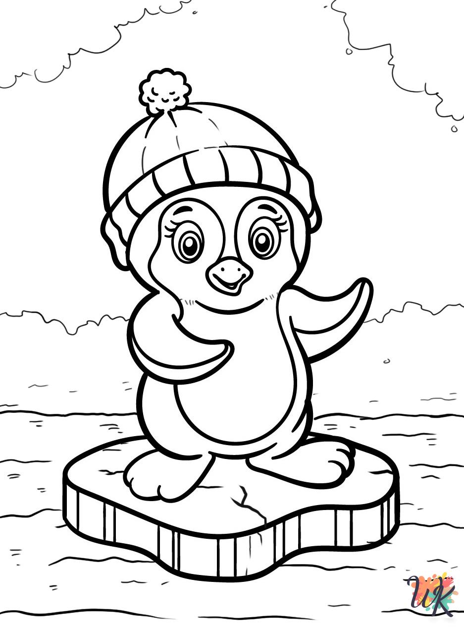 free printable Penguin coloring pages